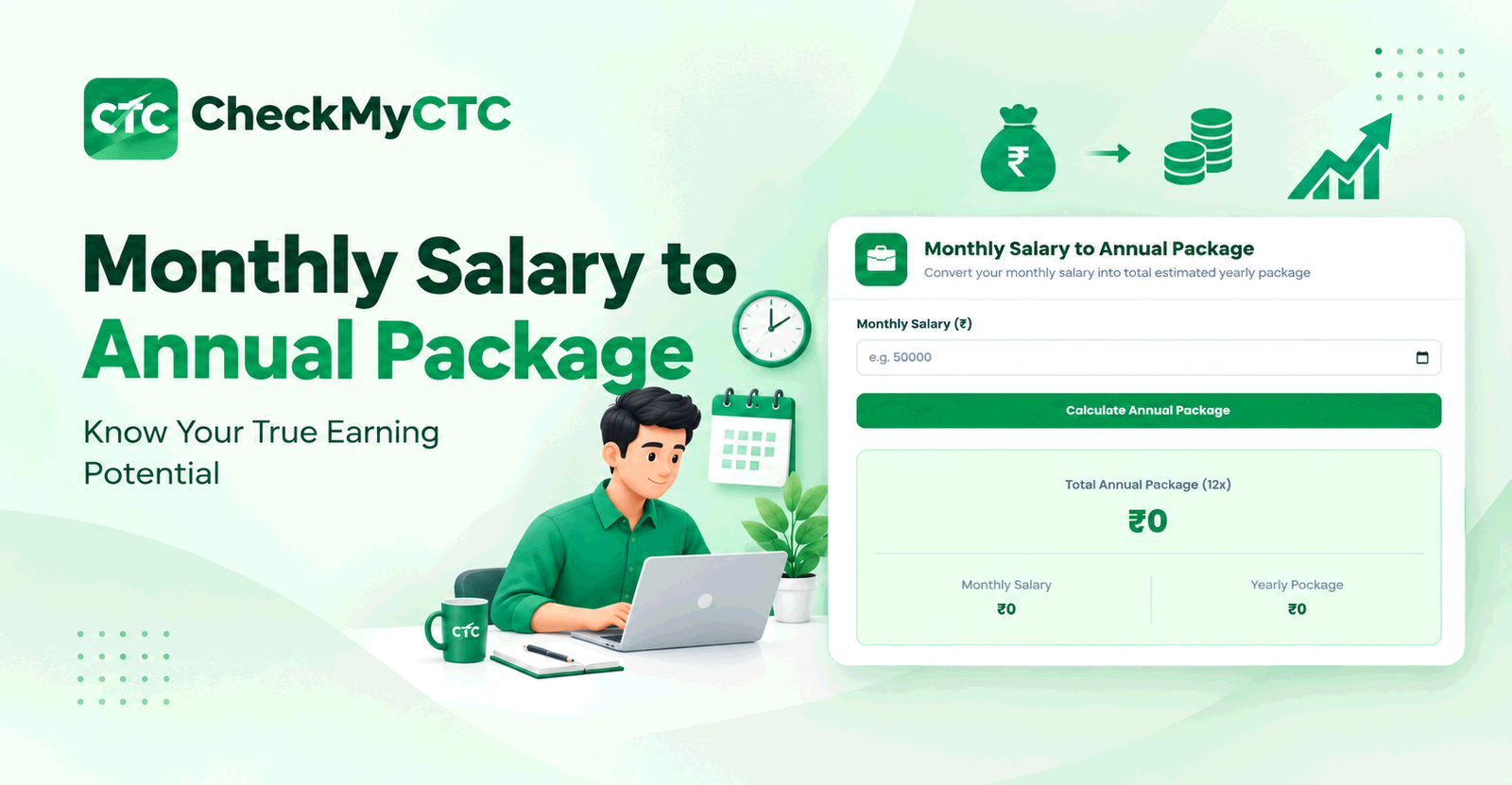 Best Free Monthly Salary to Annual Package Calculator | Estimate Your Yearly Salary
