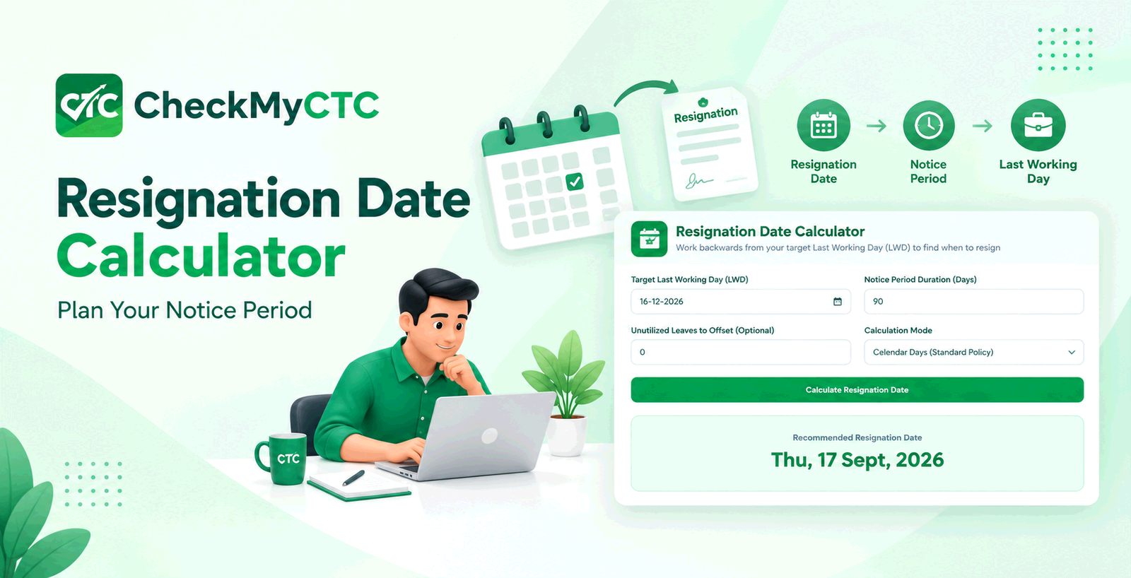 Best Free Resignation Date Calculator – Plan Your Notice Period